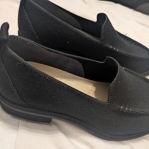 Rothy's Black Flats Sleek Minimalist Design